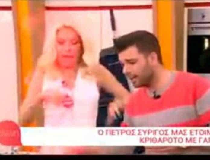 Πανικός στην εκπομπή της Μενεγάκη! Παραλίγο να πάρουν φωτιά τα μαλλιά της! Τι συνέβη;